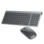 Portable Slim 2.4GHz Wireless Keyboard and Mouse Kit Rechargeable Model for Office, Home and Gaming Travel Scenarios