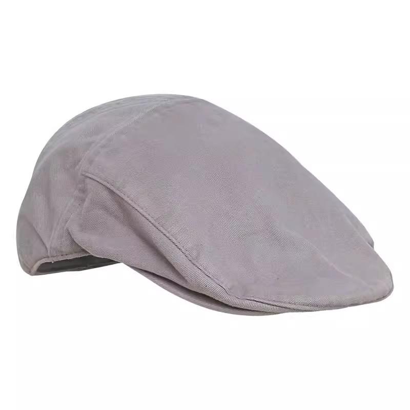 A must-have for shade in autumn and winter! Foreign trade hats, men's pure cotton duckbill hats, women's retro berets make you easily the focus